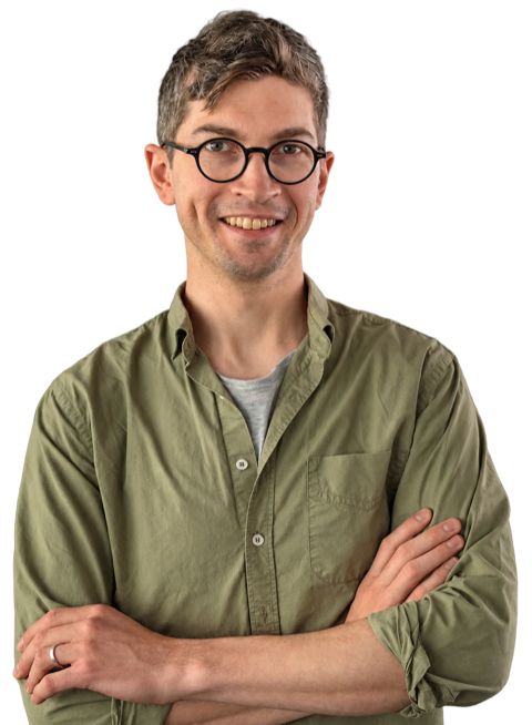 Dmitriy, smiling with arms crossed